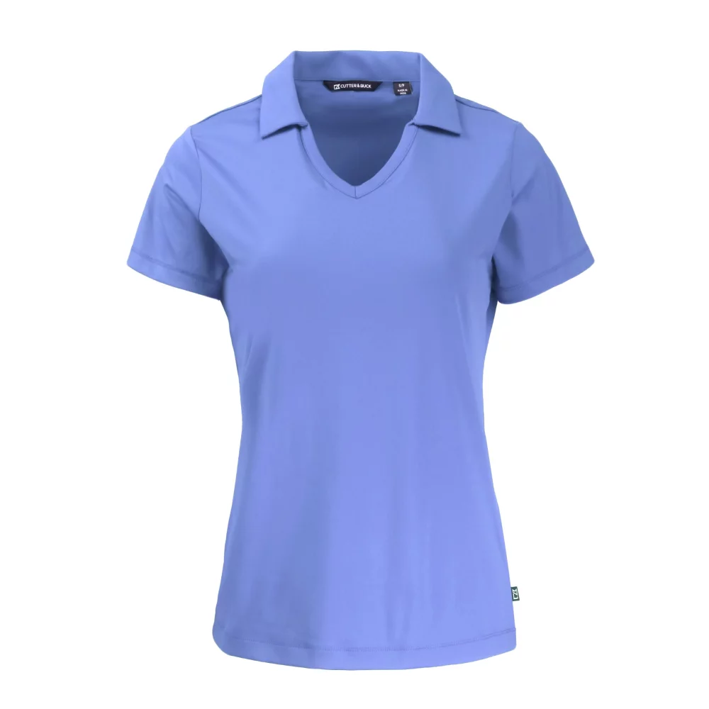 Polo col en V pour femmes Cutter & Buck Daybreak Eco Recycled