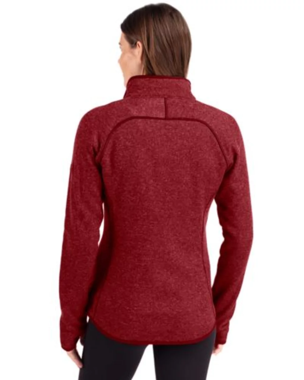 Cutter & Buck Mainsail Sweater-Knit Womens Full Zip Jacket