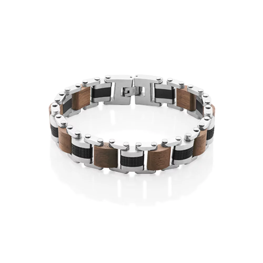 CJ Steelx Wood Bracelet