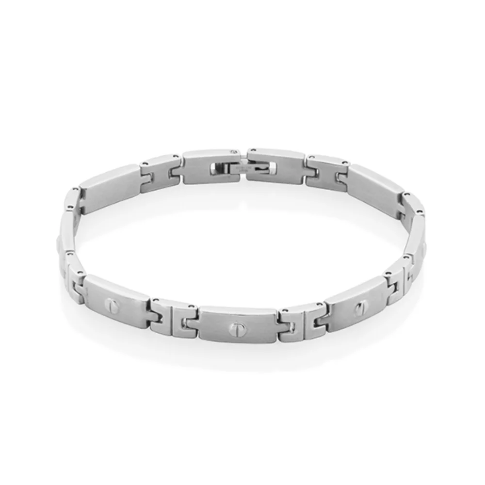CJ Steelx 6mm Matte Bracelet - Silver