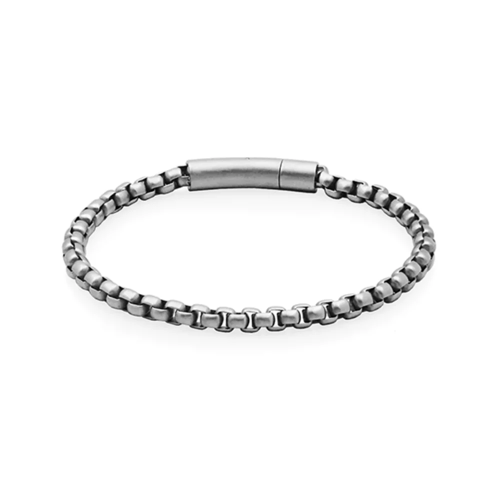 Bracelet chaîne ronde CJ Steelx 5mm - Argent