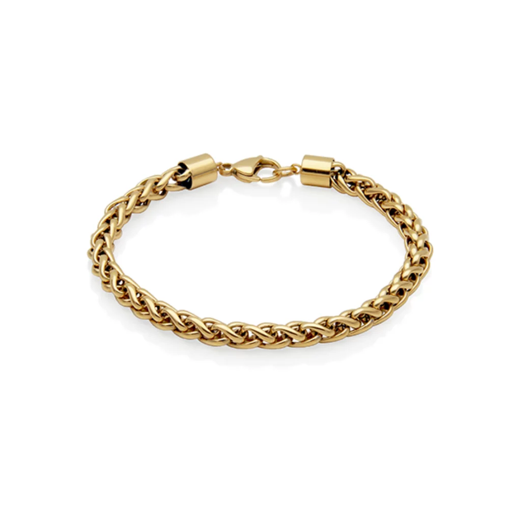 CJ Steelx 6mm Wheat Chain - Gold