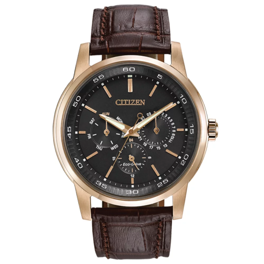 Montre Citizen Corso - Marron et Or Rose