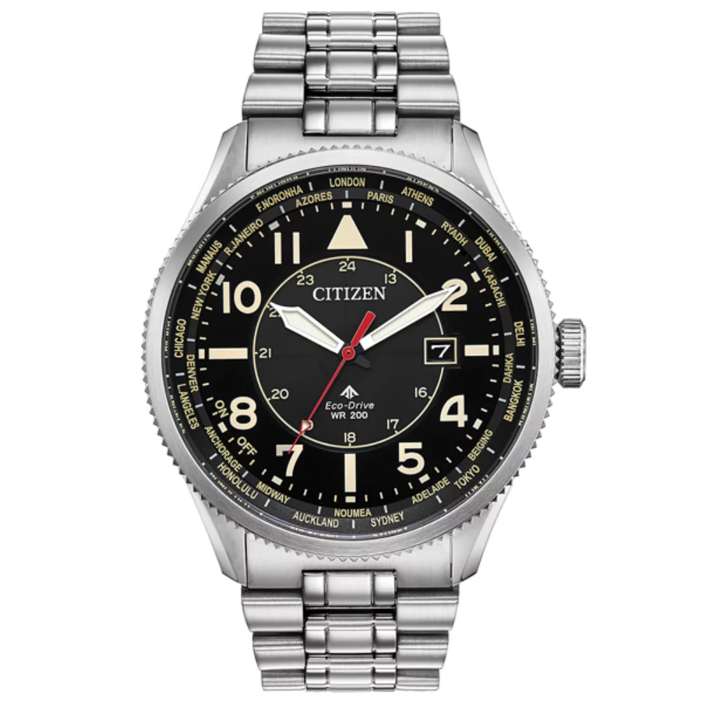 Montre Citizen Avion - Argent & Noir