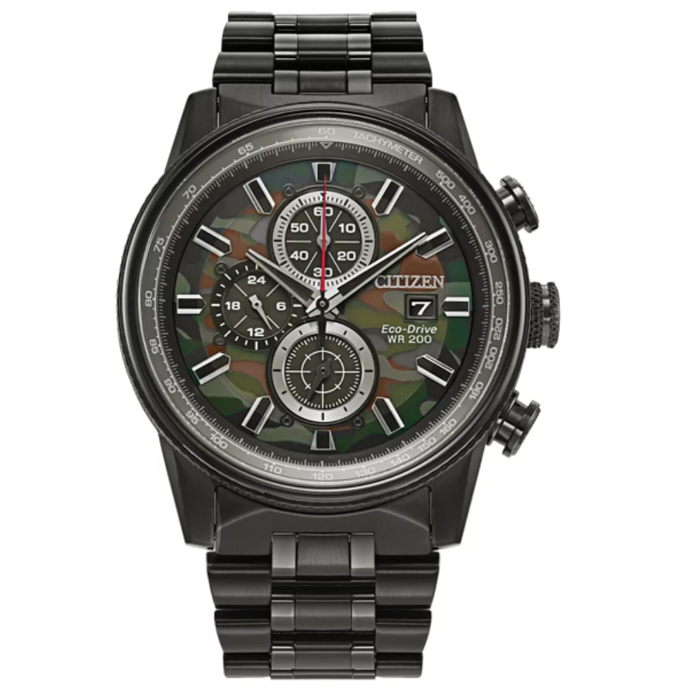 Montre Citizen Nighthawk - Cadran noir et camouflage