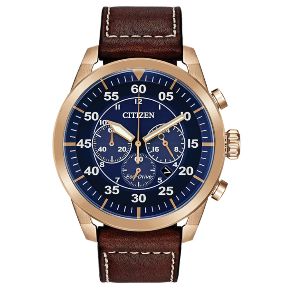 Montre Citizen Avion - Marron & Bleu