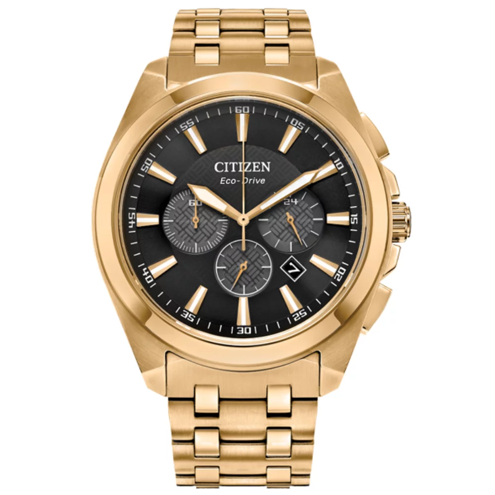 Montre Citizen Peyten Chrono - Or et Noir