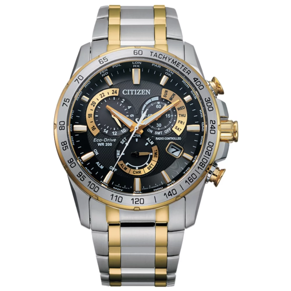 Montre Citizen Perpetual Chrono A-T Radio Controlled - Bicolore