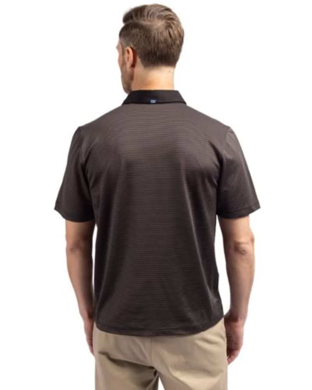 Cutter & Buck Virtue Eco Pique Micro Stripe Recycled Mens Big & Tall Polo