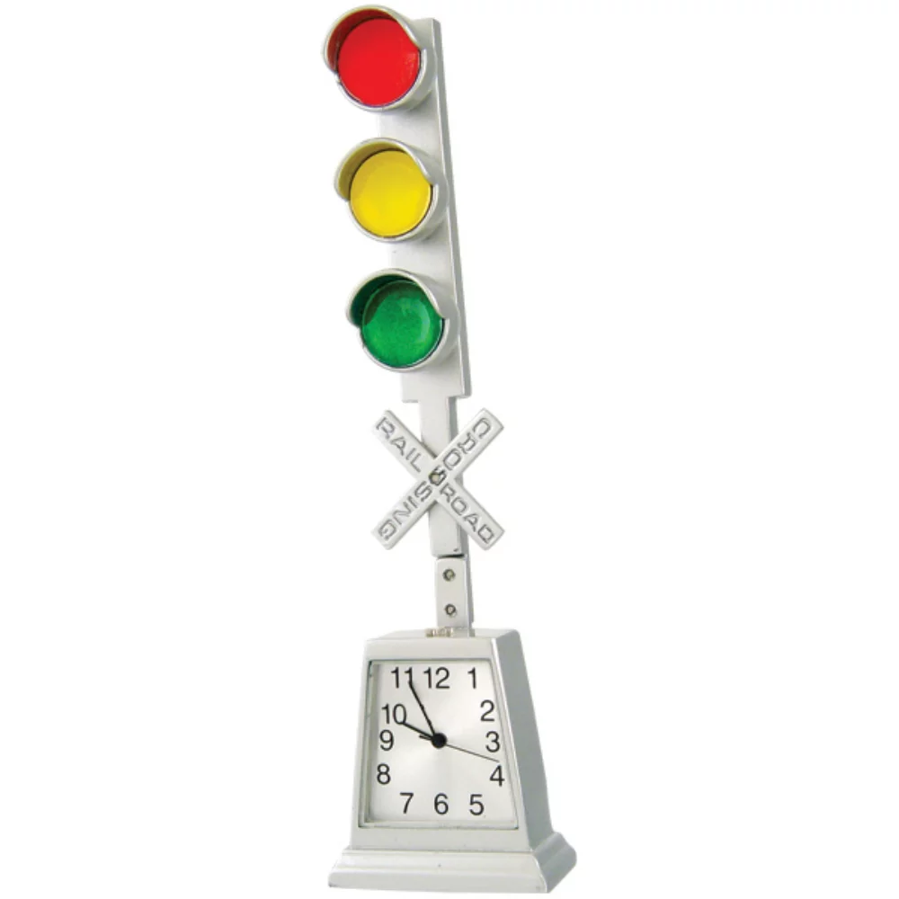 Horloge de bureau en forme de croix lumineuse pour chemin de fer miniature Matsuda