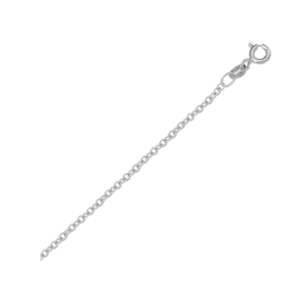 Colliers en câble ouvert en or blanc 18 carats - 1,4 g