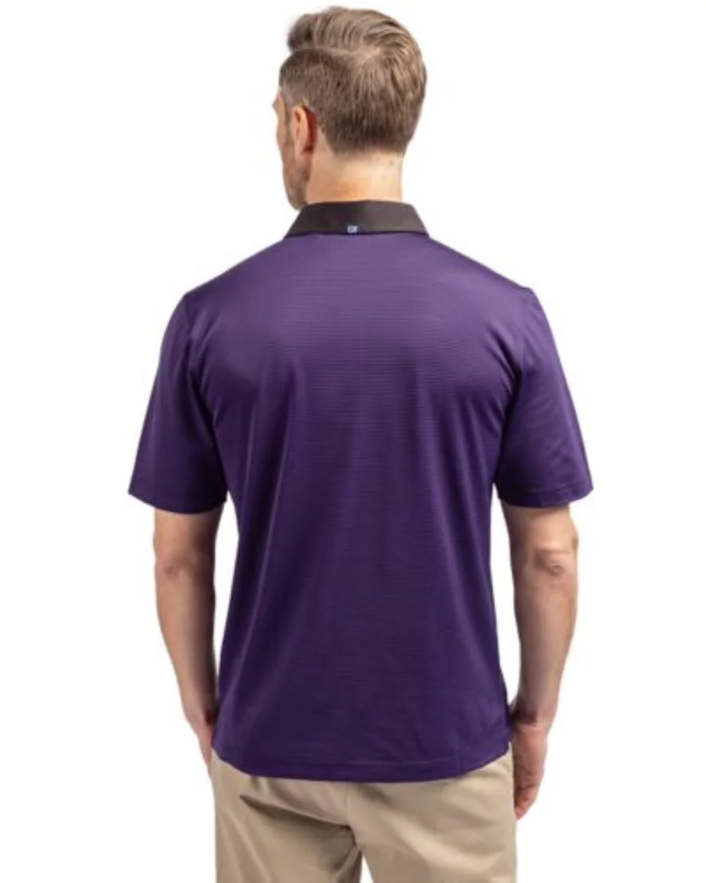 Cutter & Buck Virtue Eco Pique Micro Stripe Recycled Mens Polo