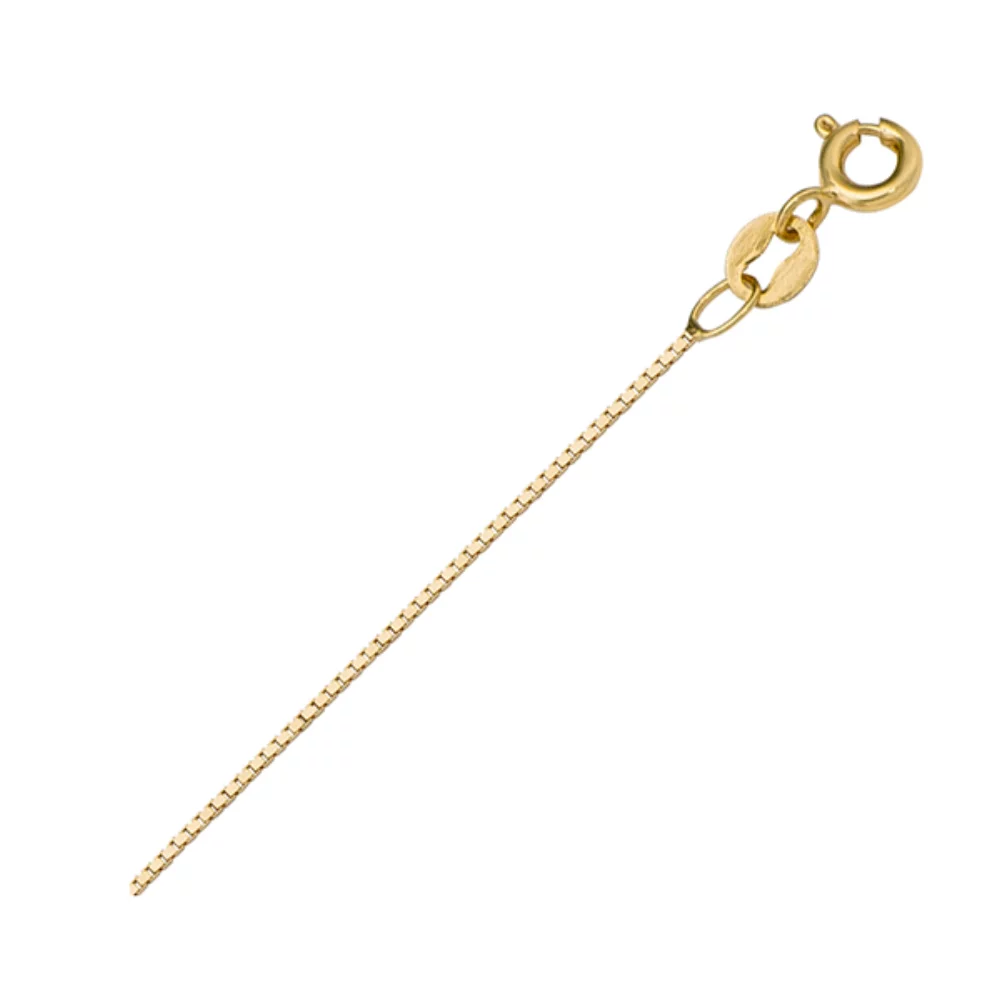 18" 18K Gold Box Necklaces - 1.7 gm