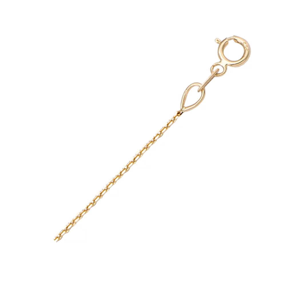 18" 18K Gold Open Cable Necklaces - 1.6 gm