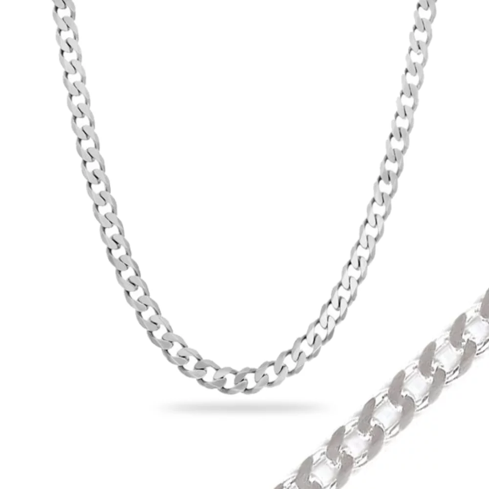 Collier en chaîne en argent sterling de 20 pouces - 40 grammes