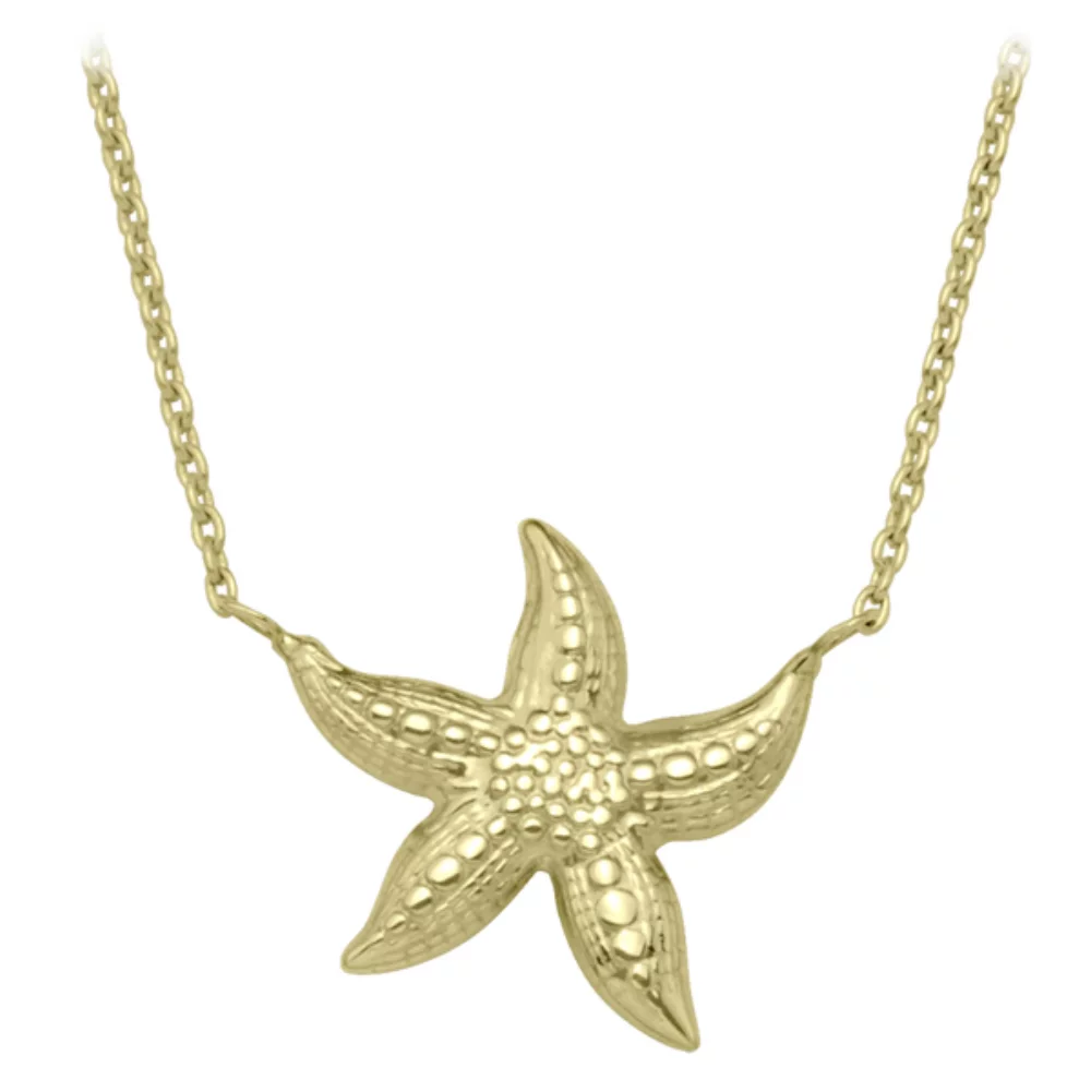 10K gold fashion Necklaces with Pendants - Starfish