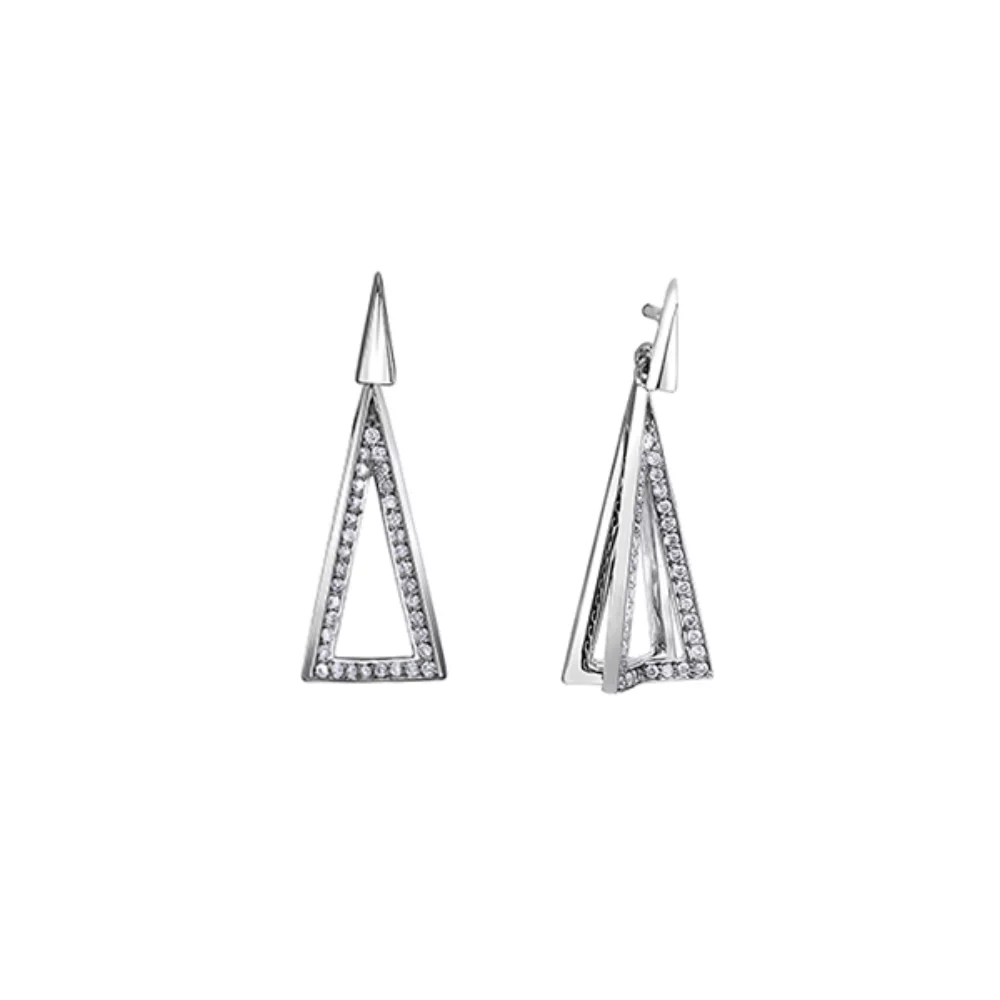 Diamond Stud Earrings in 10K (0.009 and 0.191 CT. T.W.) - Silver