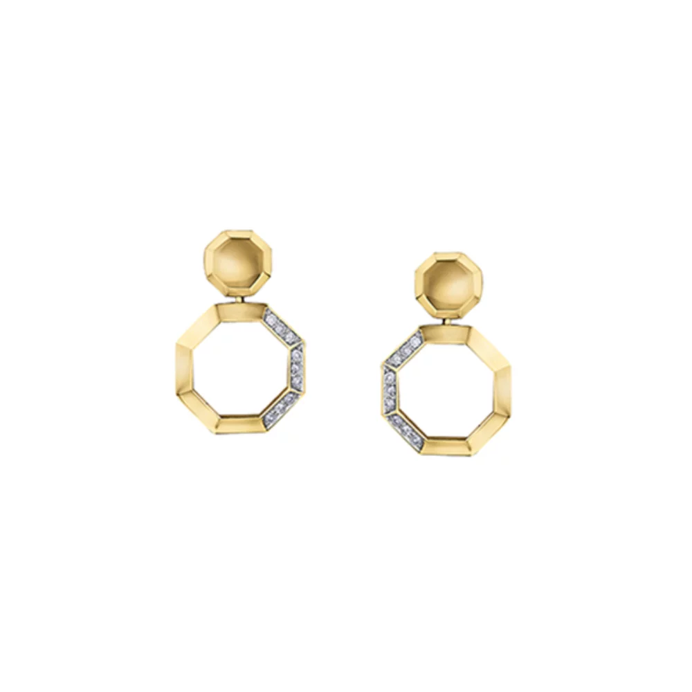 Diamond Stud Earrings in 10K (0.135 CT. T.W.) - Gold