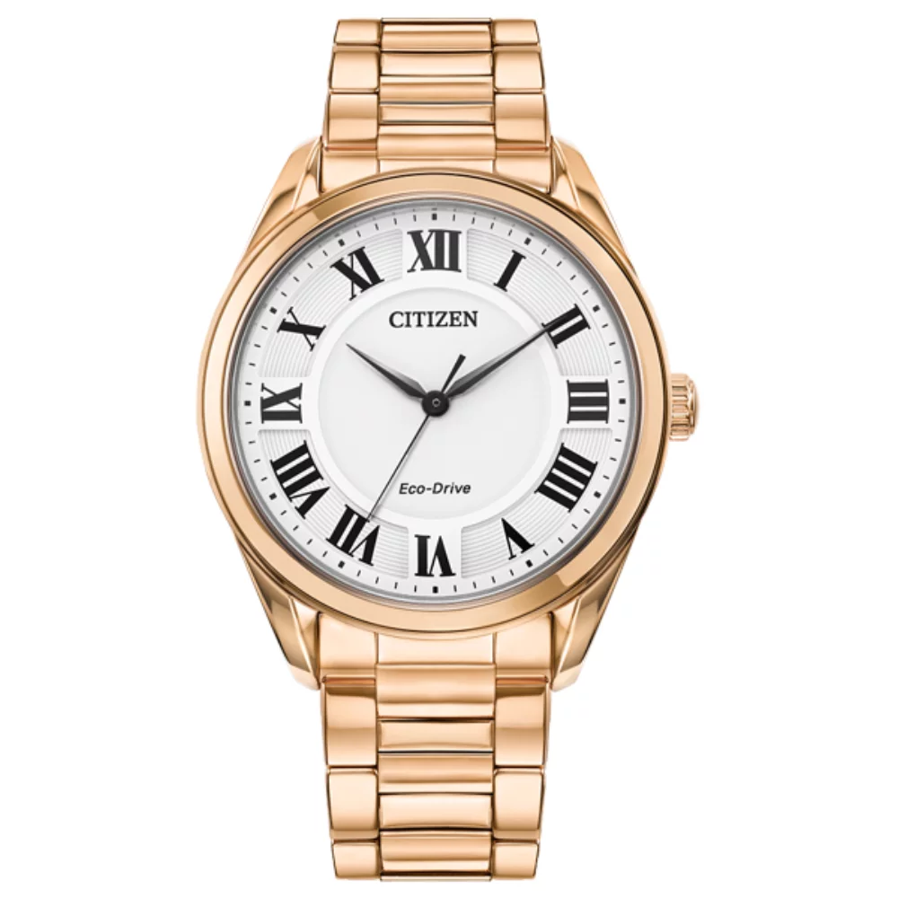 Montre Citizen Fiore - Chiffres romains en or rose