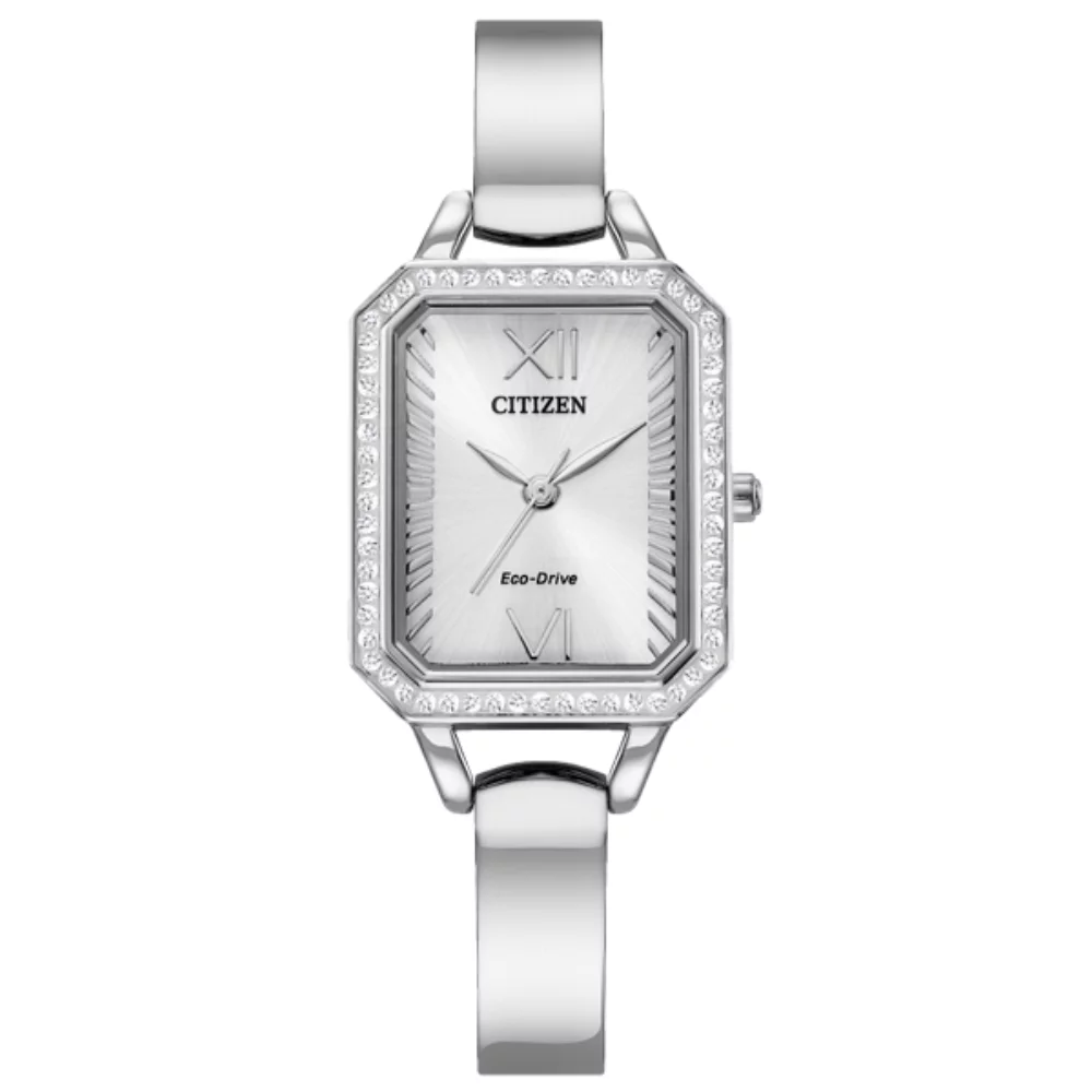 Citizen Watch Silhouette Crystal - Silver Rectangle