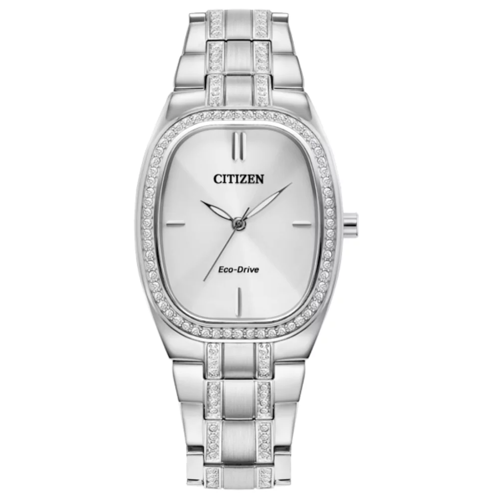 Montre Citizen Crystal Rectangle - Argent