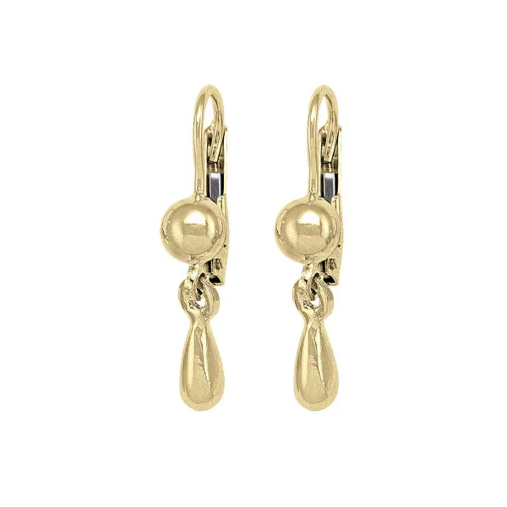 Boucles d'oreilles pendantes en or 10 carats - 1,5g