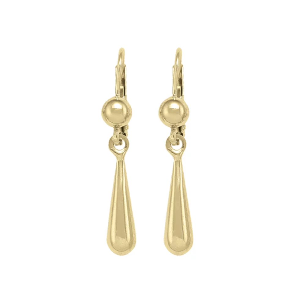 10K Gold Fashion Drop Earrings - 2.5gm