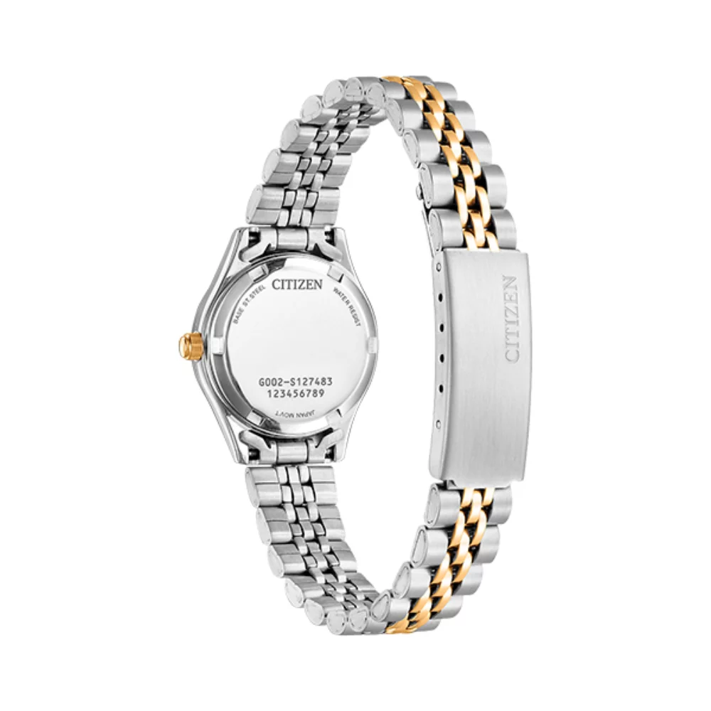 Montre pour dames de la collection Citizen EQ0539-56Y Quartz - Argent et Or