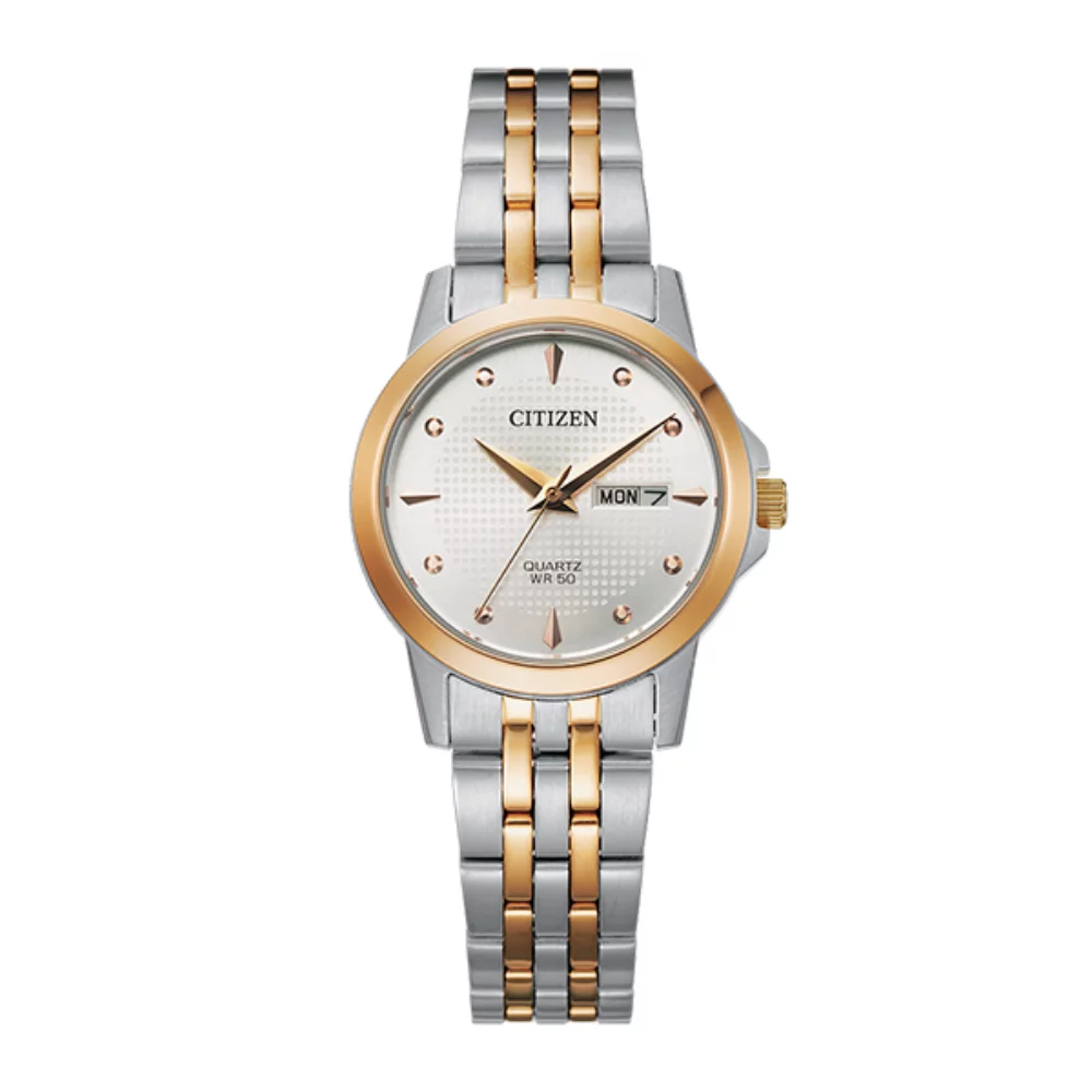 CITIZEN EQ0605-53A Quartz Collection Ladies Watch - Rose Gold and Silver