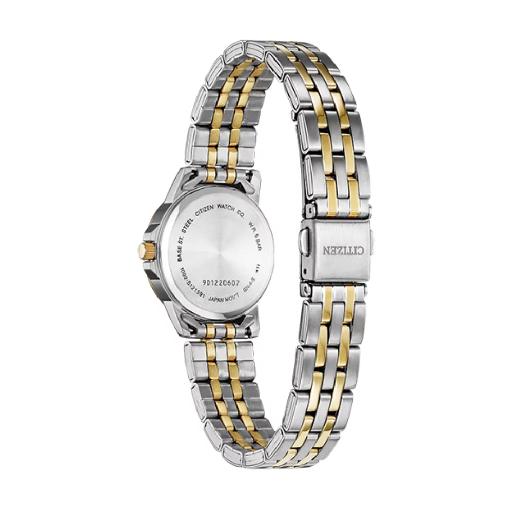 Montre pour dames de la collection Citizen EQ0605-53A Quartz - Or rose et argent