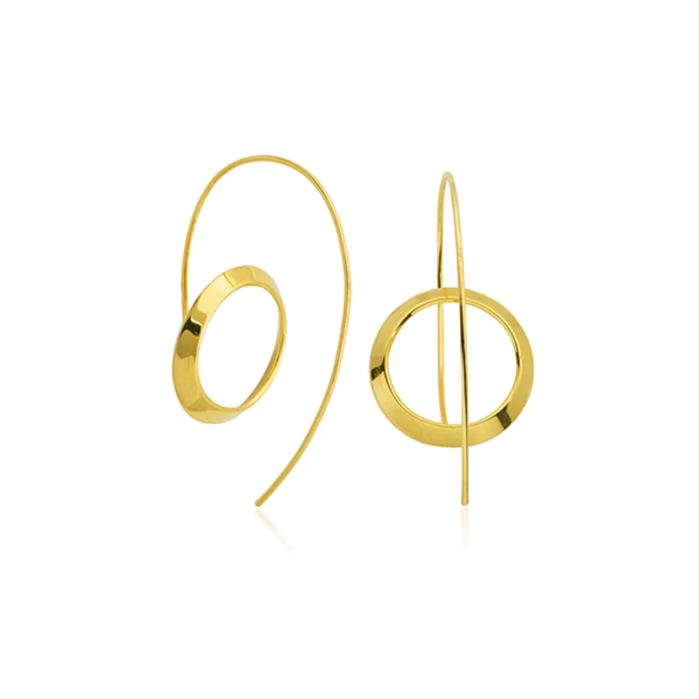 CJ Steelx Backward Earring - Gold