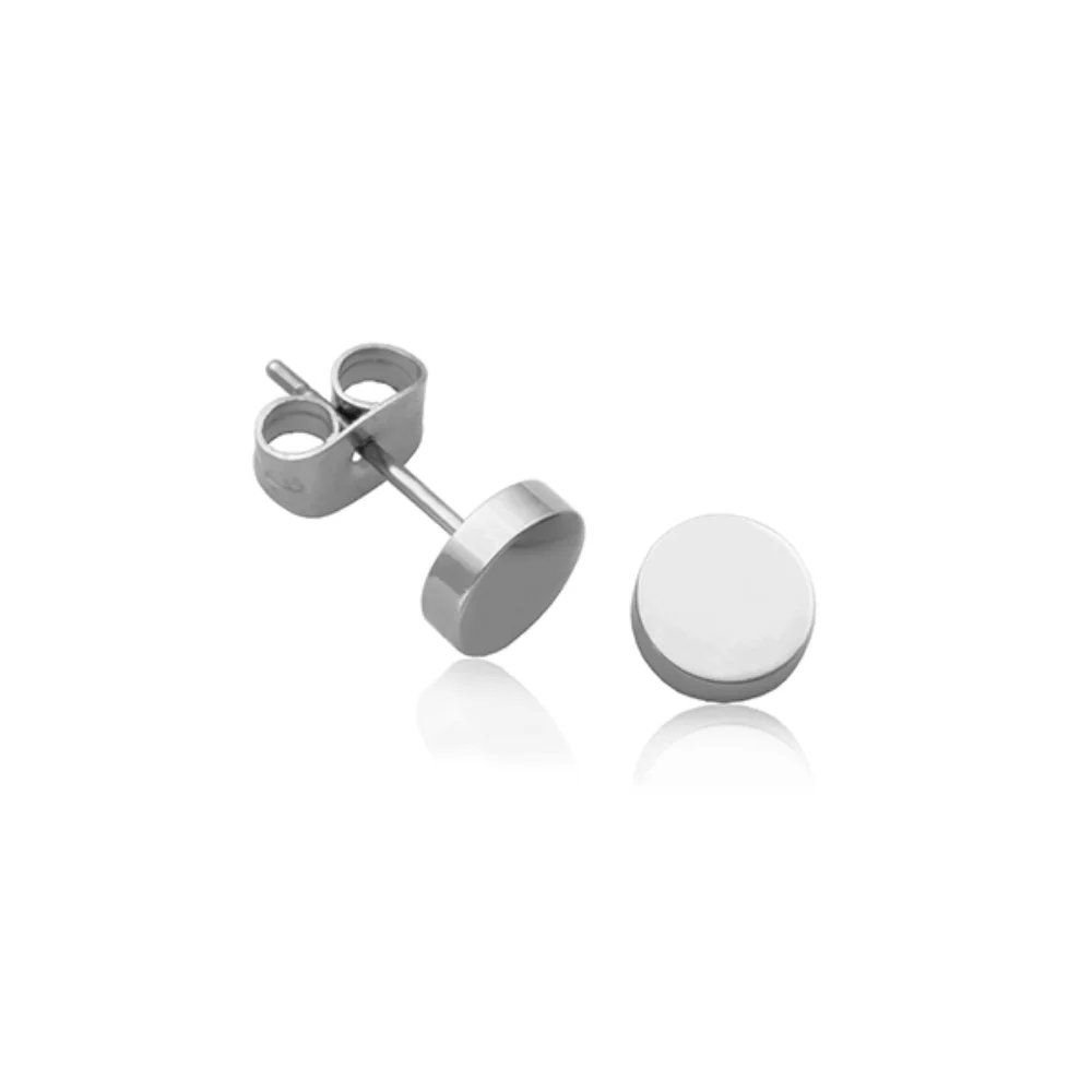 CJ Steelx 5mm Stud Stainless Steel Earrings
