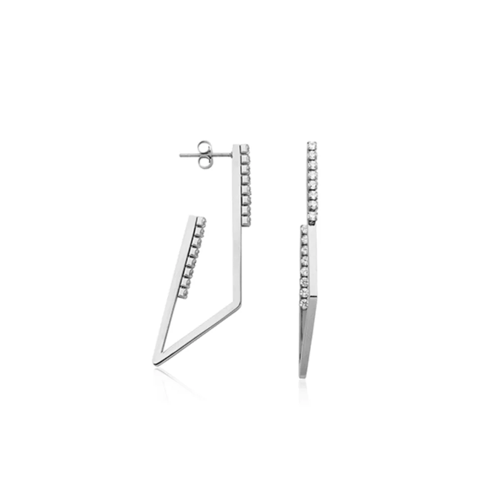 CJ Steelx Geometric Bar Earrings