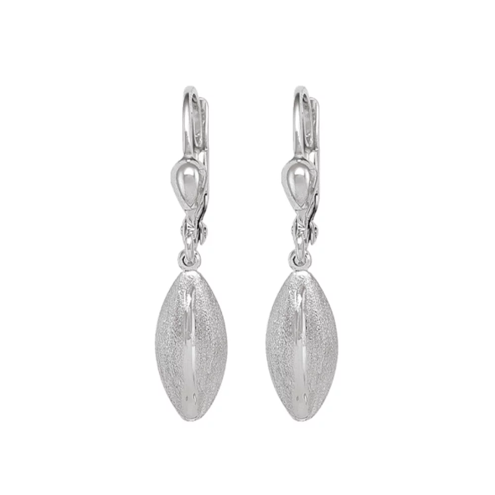Boucles d'oreilles pendantes en argent 10K de mode