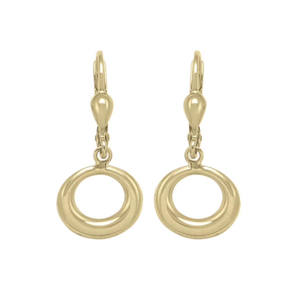 10K Gold Drop Earrings - 1.5gm
