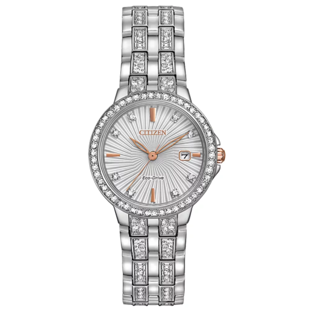 Citizen Watch Silhouette Crystal Ladies - Silver