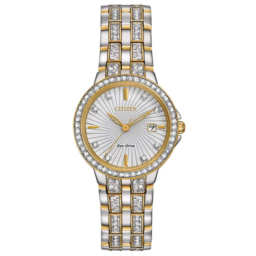 Montre Citizen Silhouette Crystal pour dames - bicolore