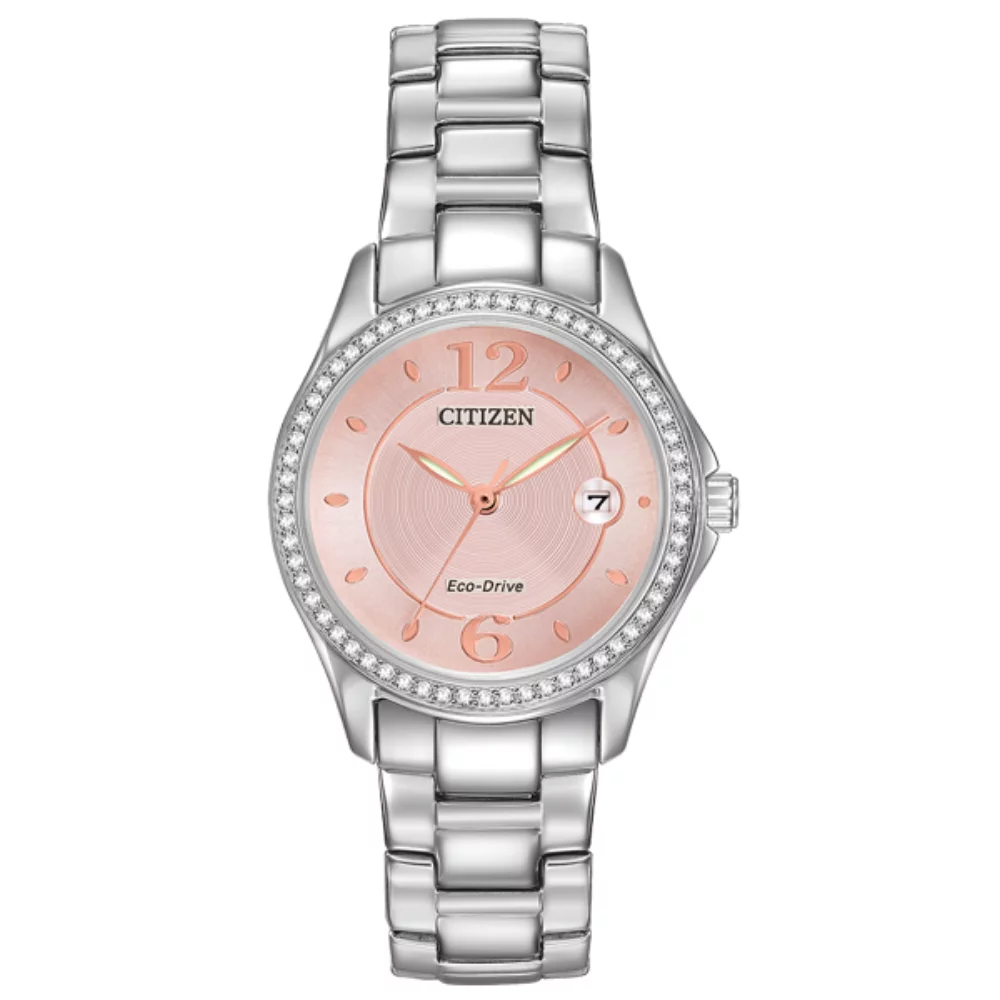 Citizen Watch Silhouette Crystal - Silver & Pink