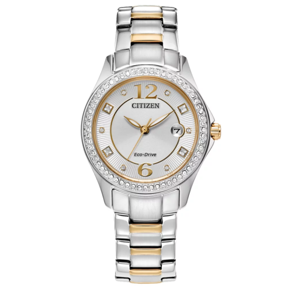 Citizen Watch Silhouette Crystal Ladies - Two Tone