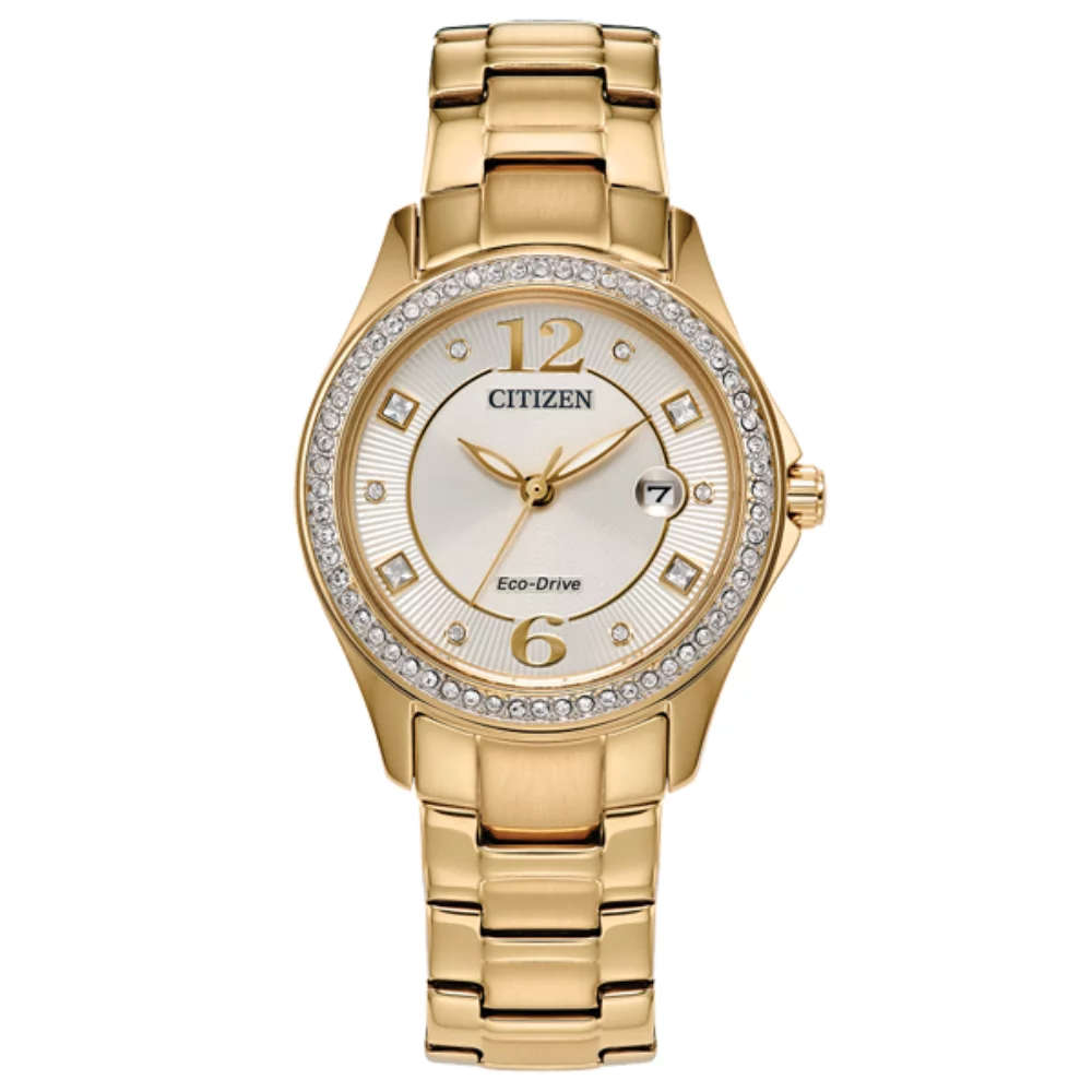 Montre Citizen Silhouette Crystal pour femmes - Or
