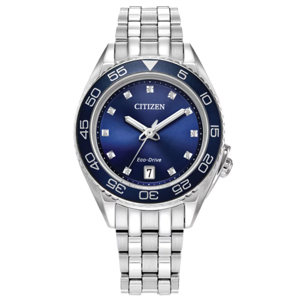 Citizen Watch Carson Sports Luxury - Silver & Blue