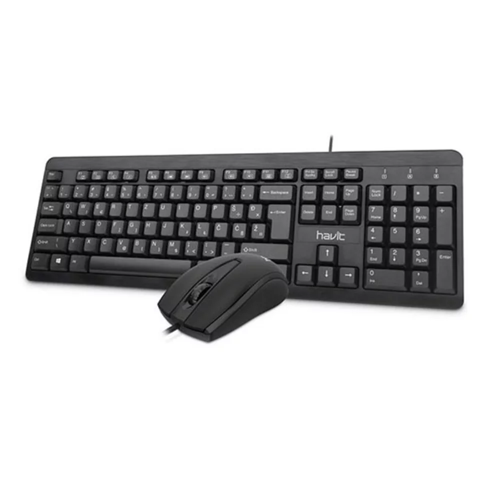Clavier et souris filaires USB Havit-KB611CM