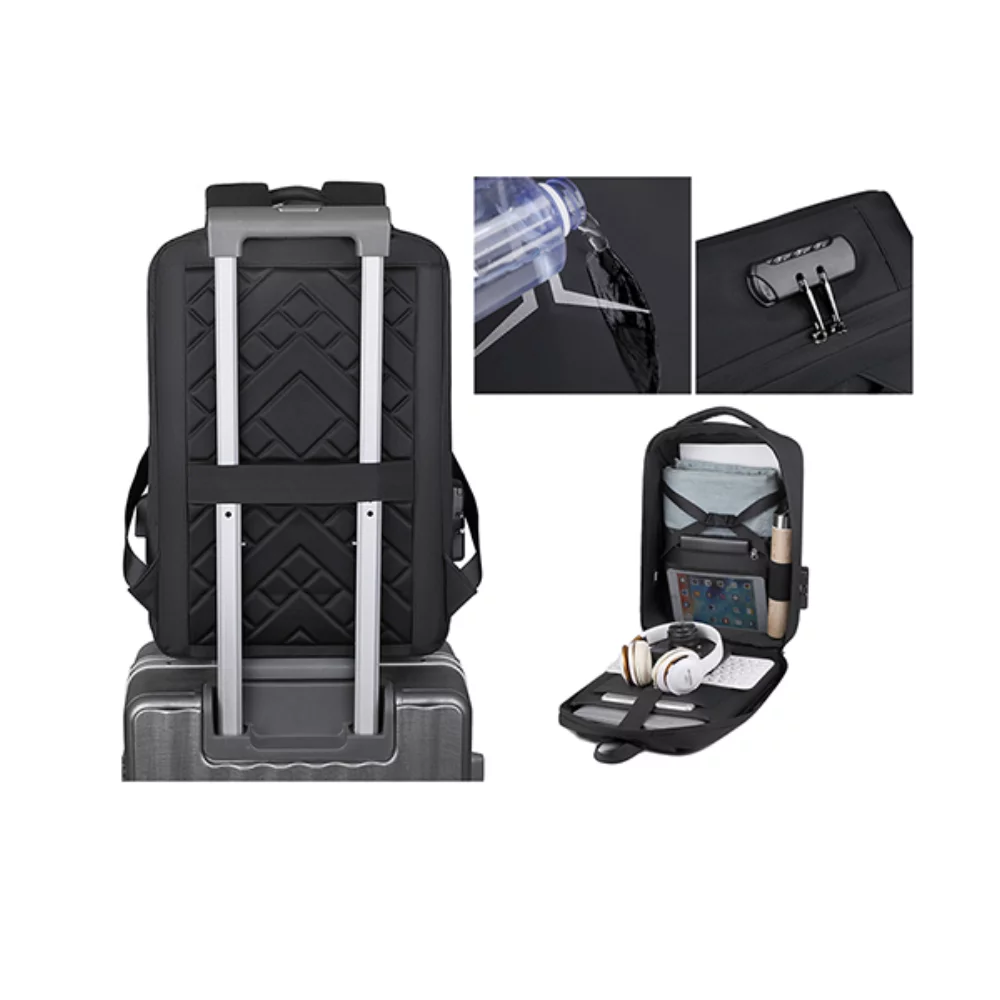 Speedex S2252 15.6 Multi-Functional Laptop Backpack with Lock and USB -Black