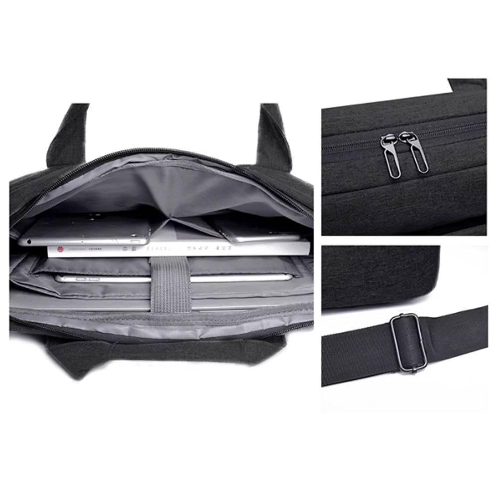 Speedex T55 15.6 Multi-Functional Laptop Shoulder and Hand Bag- Black