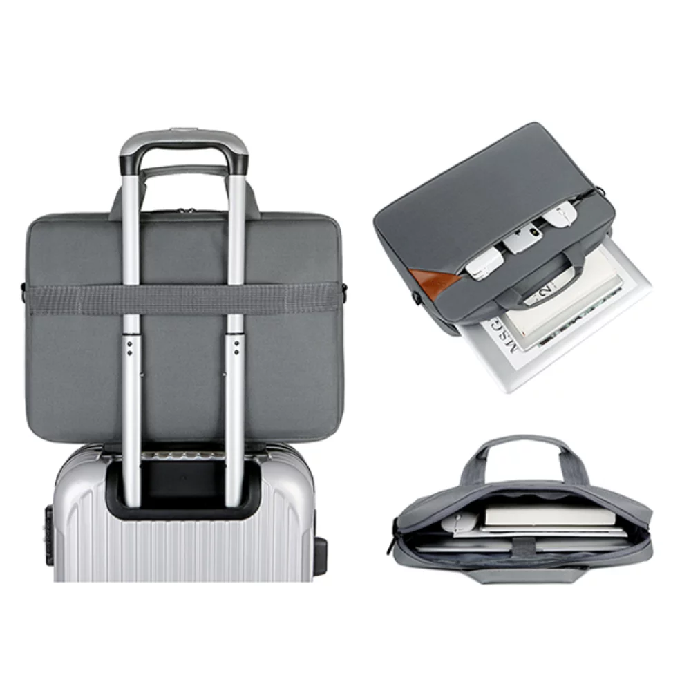 Speedex T60 15.6 Multi-Functional Laptop Shoulder and Hand Bag-Gray