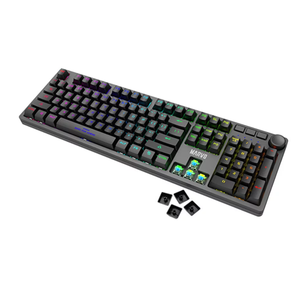 Clavier de jeu mécanique de taille normale Marvo KBKG954