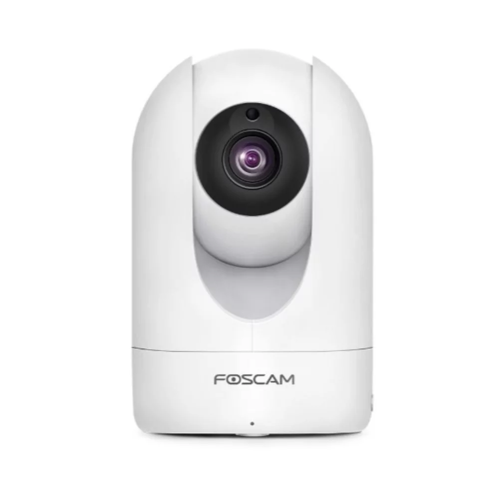 Caméra intérieure intelligente Foscam R2M 2MP PTZ double bande Wi-Fi blanche