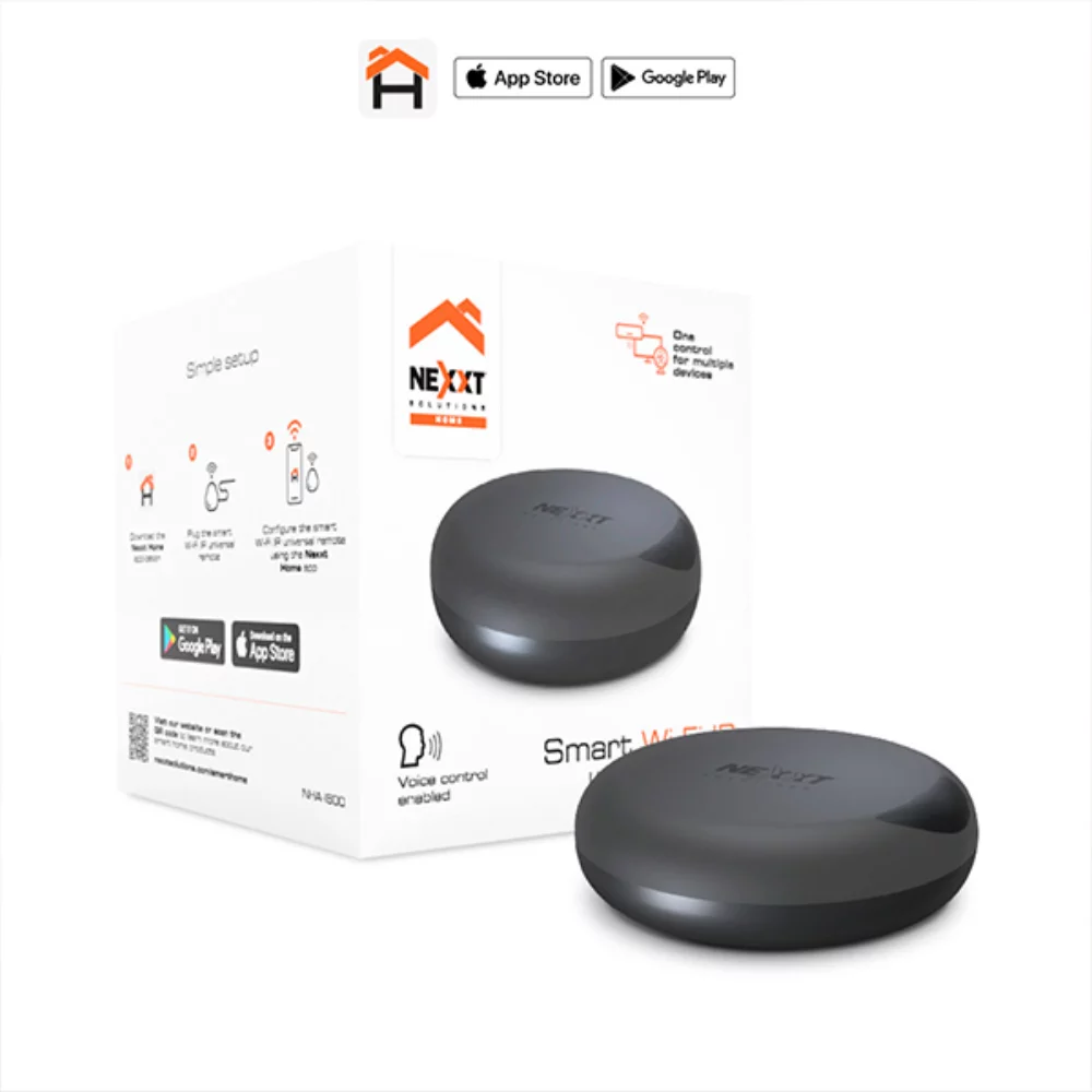 Télécommande universelle IR Wifi Nexxt Smart Home - Noir