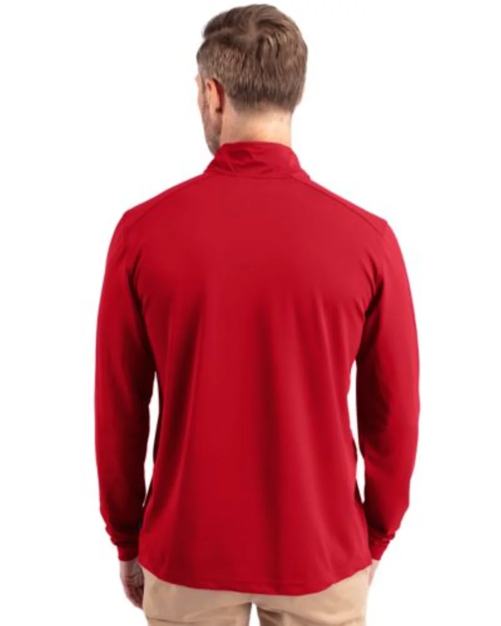 Pull à quart de zip Cutter & Buck Virtue Eco Pique recyclé pour homme grand et grand
