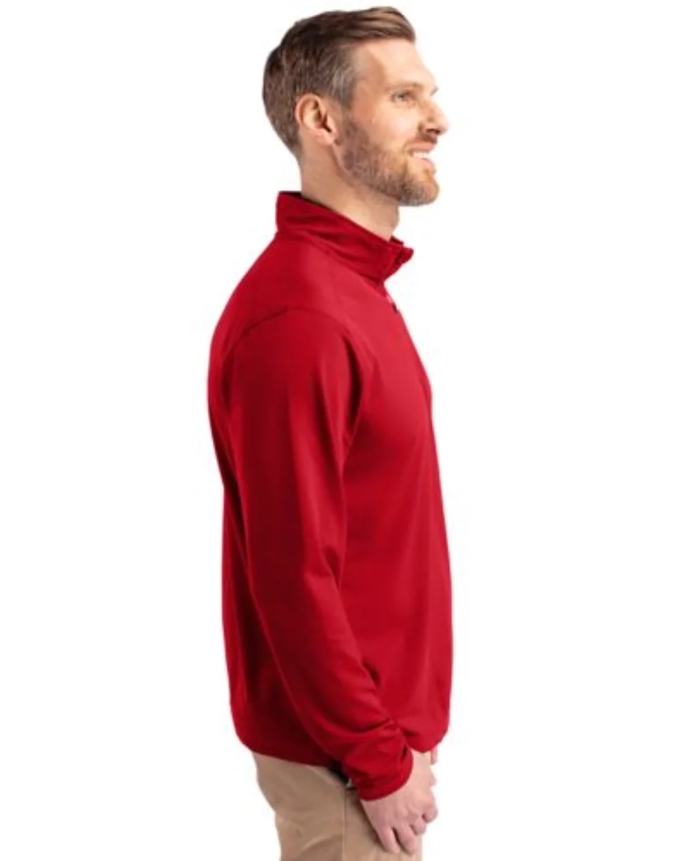 Pull à quart de zip Cutter & Buck Virtue Eco Pique recyclé pour homme grand et grand